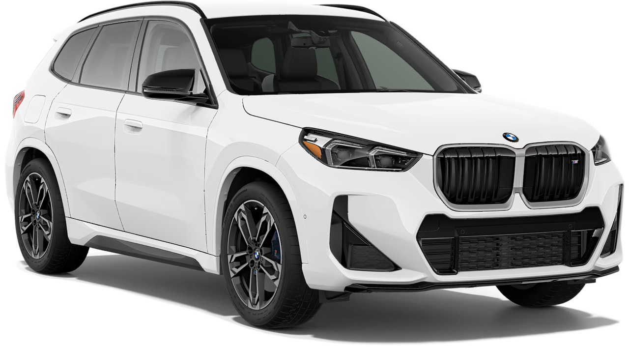 White BMW X1