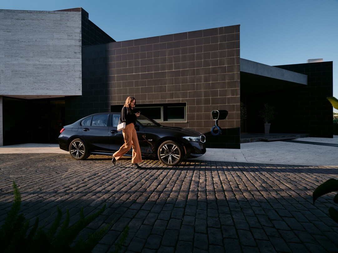 BMW X4 on cobblestone street