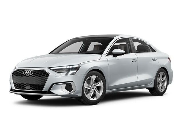 Glacier White 2023 Audi A3 Sedan All-Wheel Drive 7-Speed Automatic