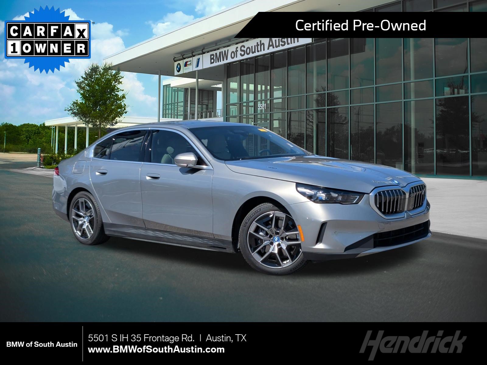 Certified 2024 BMW i5 40 with VIN WBY33FK0XRCP80040 for sale in Austin, TX