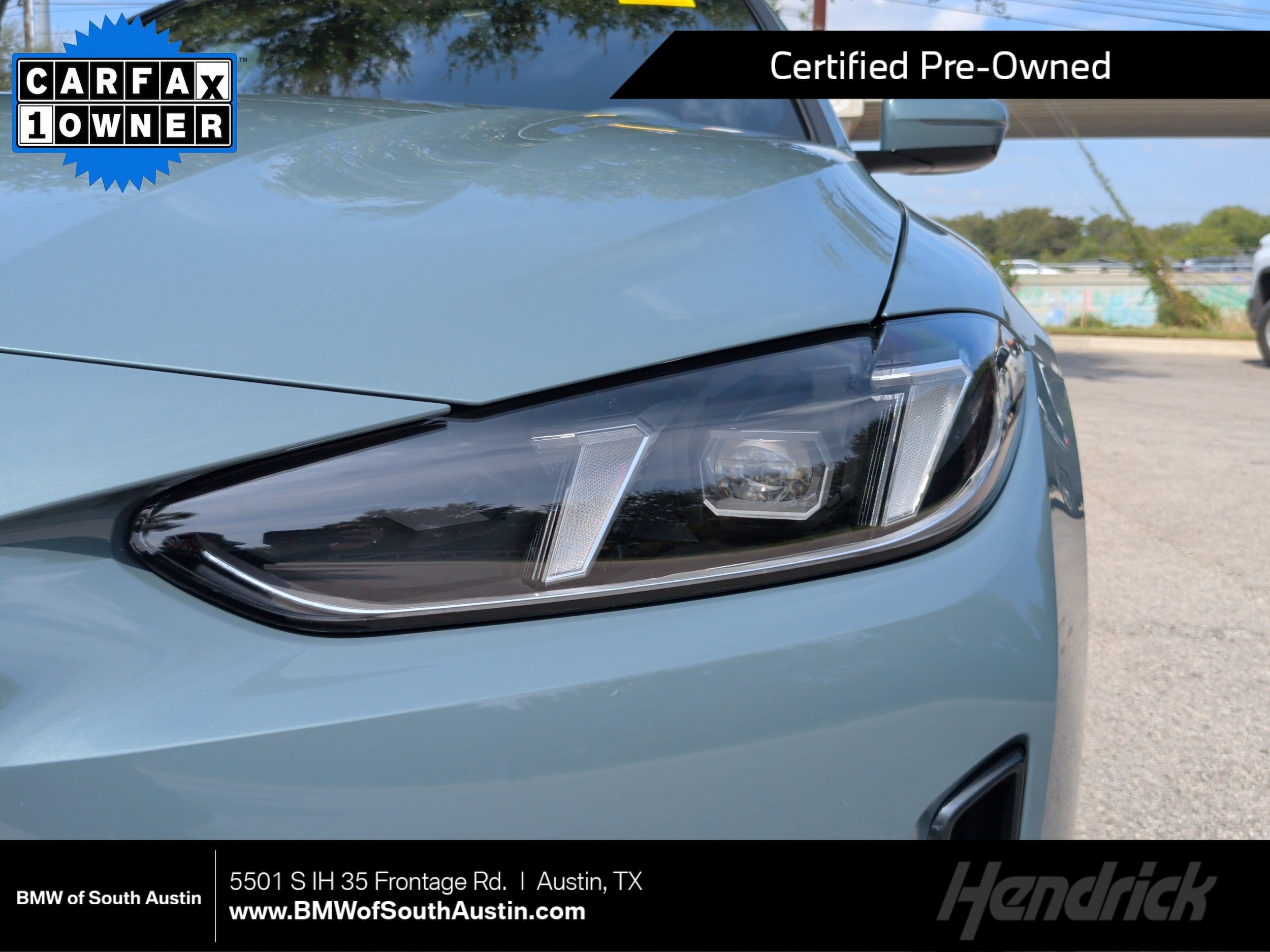 Certified 2025 BMW i4 40 with VIN WBY23HD07SFU82621 for sale in Austin, TX