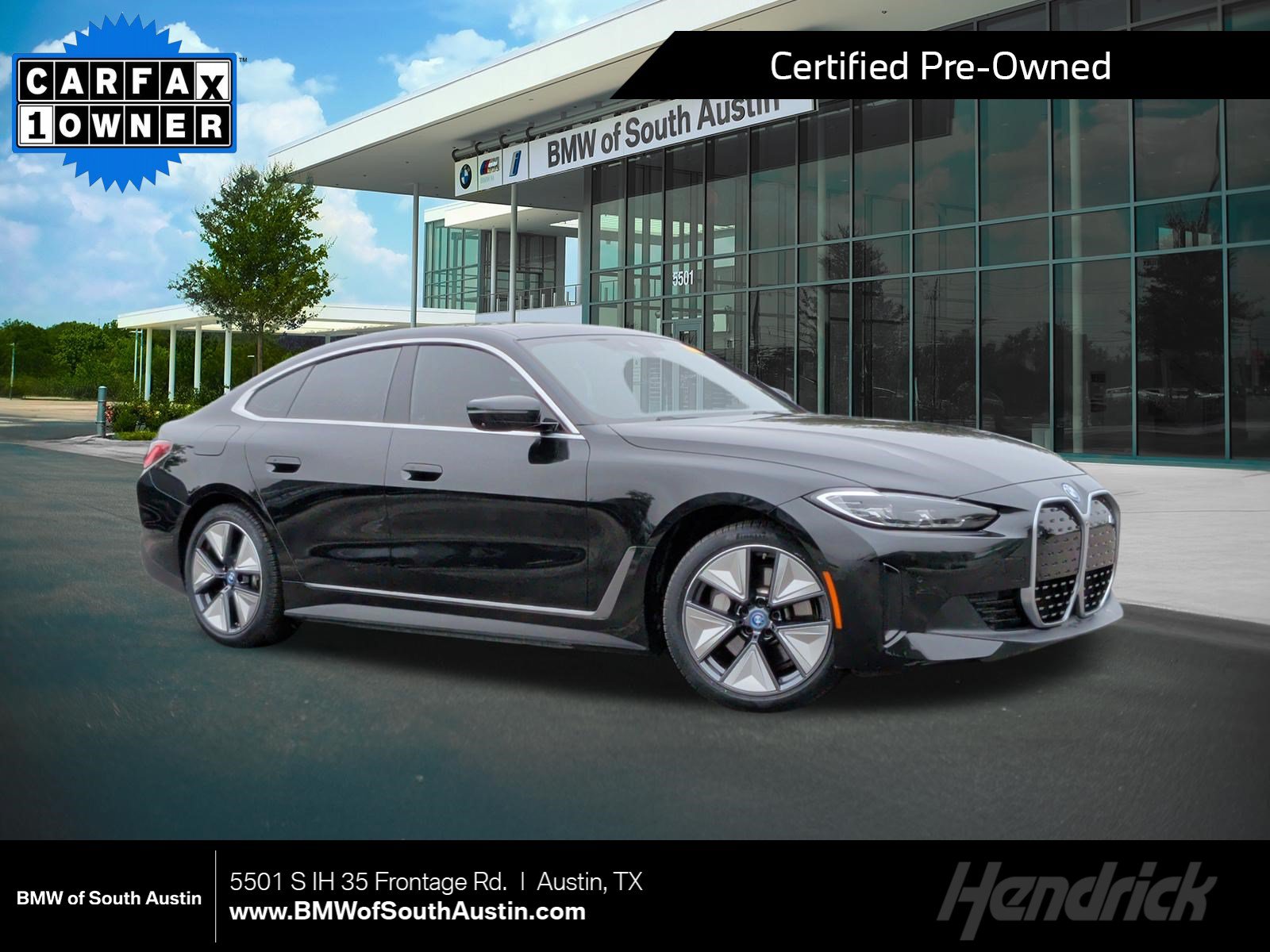 Certified 2023 BMW i4 35 with VIN WBY43AW05PFP66088 for sale in Austin, TX