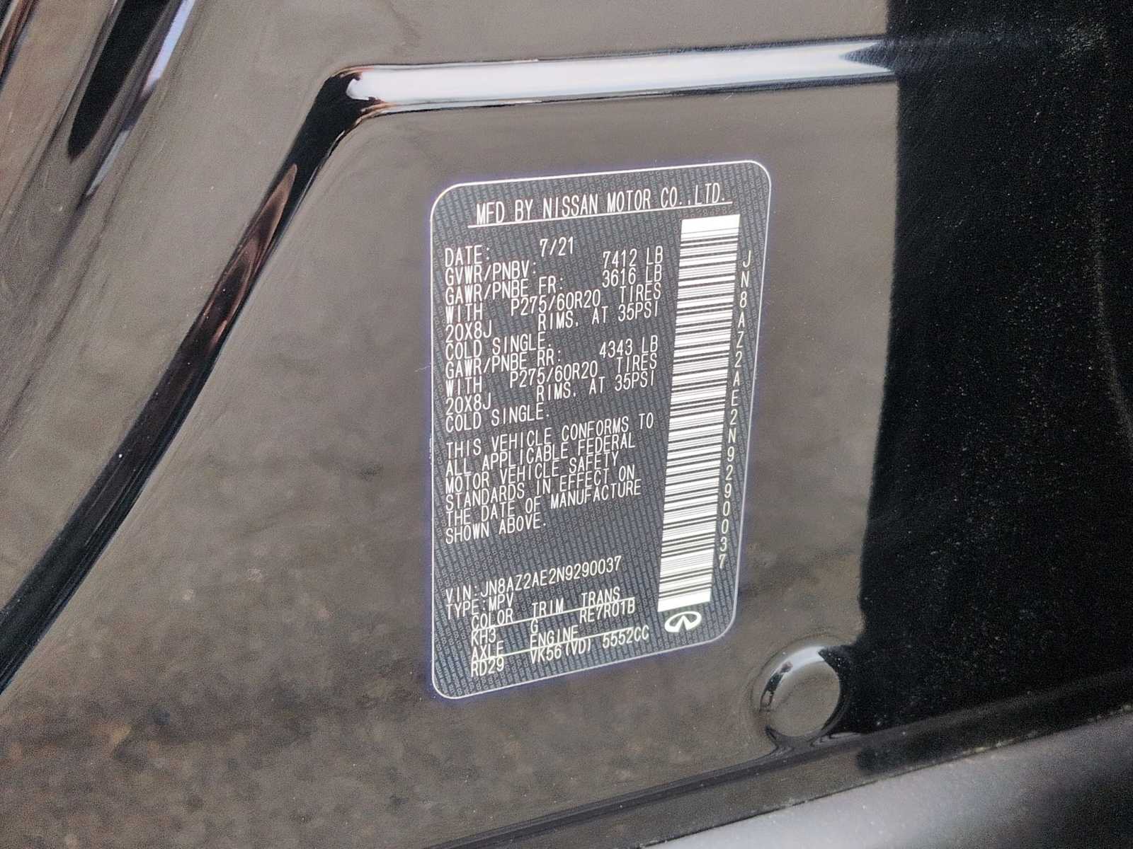 Thumbnail: 2022 INFINITI QX80 - 38