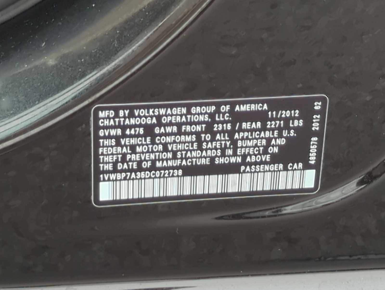 Thumbnail: 2013 Volkswagen Passat - 35