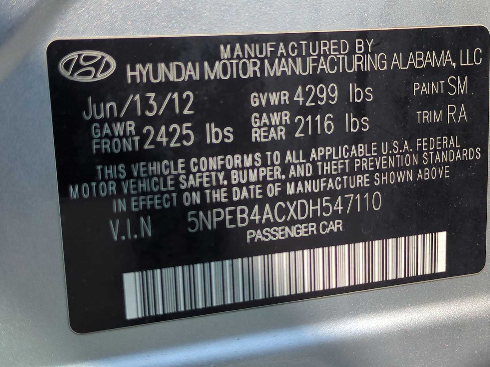 2013 Hyundai Sonata GLS 25