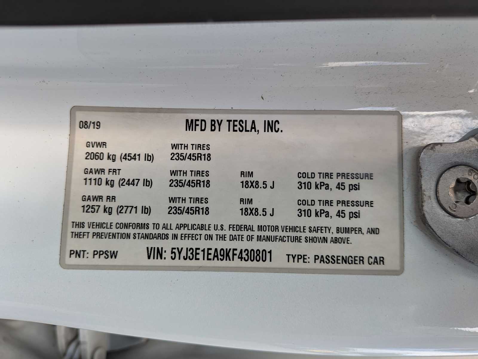 Thumbnail: 2019 Tesla Model 3 - 36