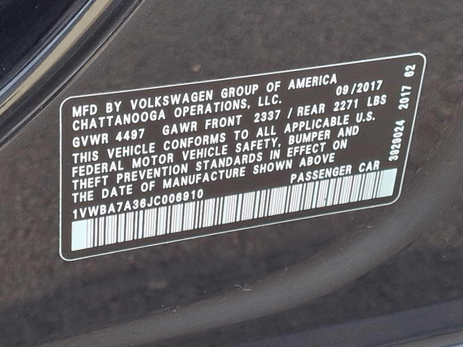 Thumbnail: 2018 Volkswagen Passat - 37