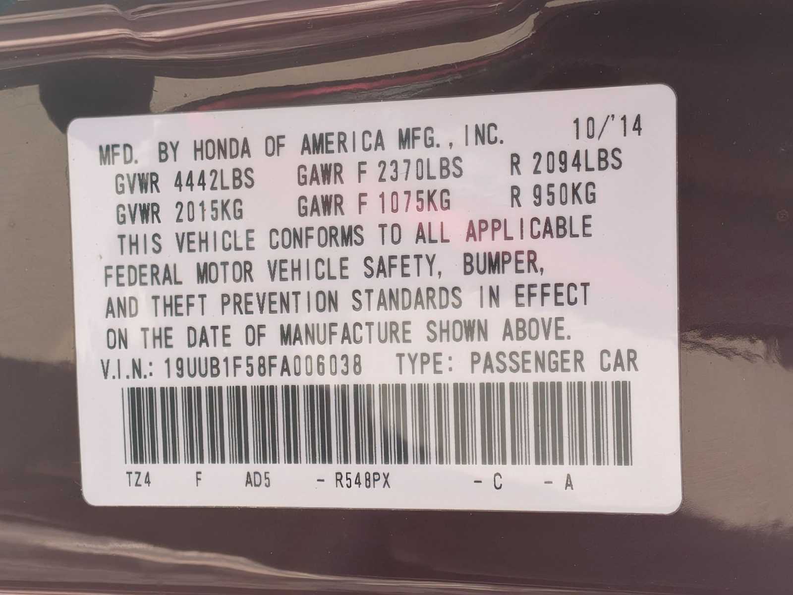 Thumbnail: 2015 Acura TLX - 37