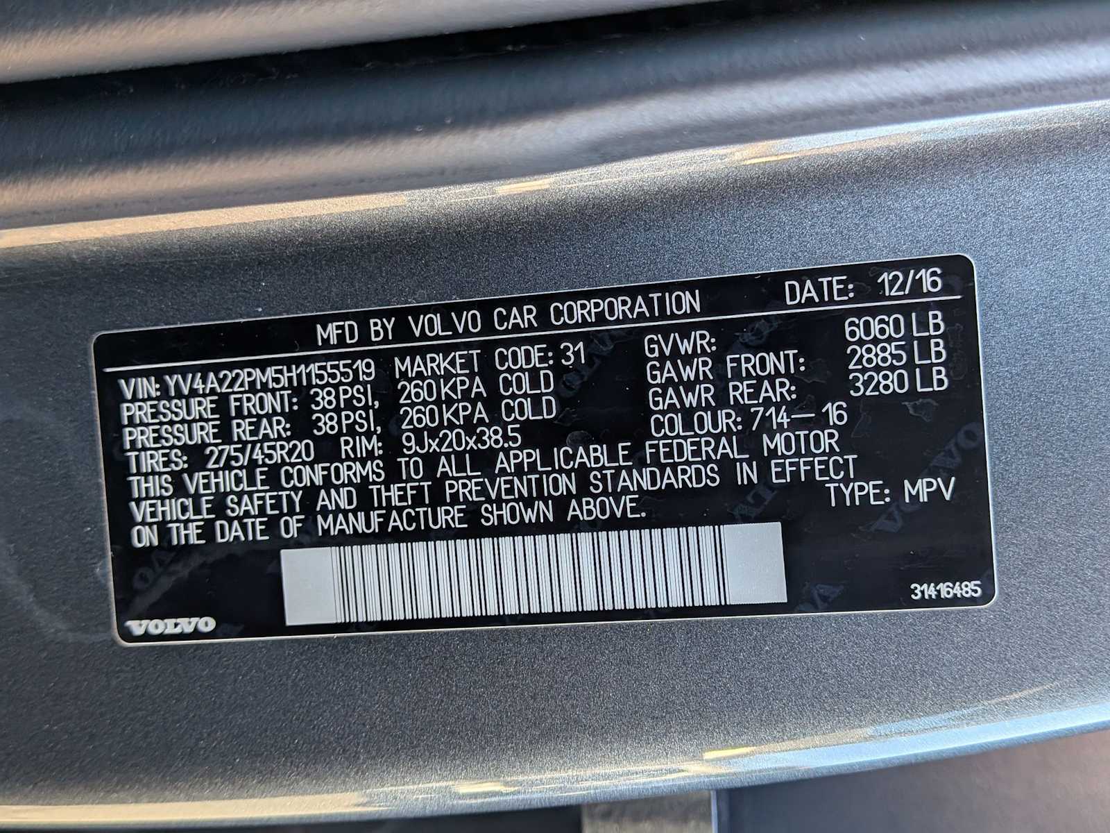 Thumbnail: 2017 Volvo XC90 - 37