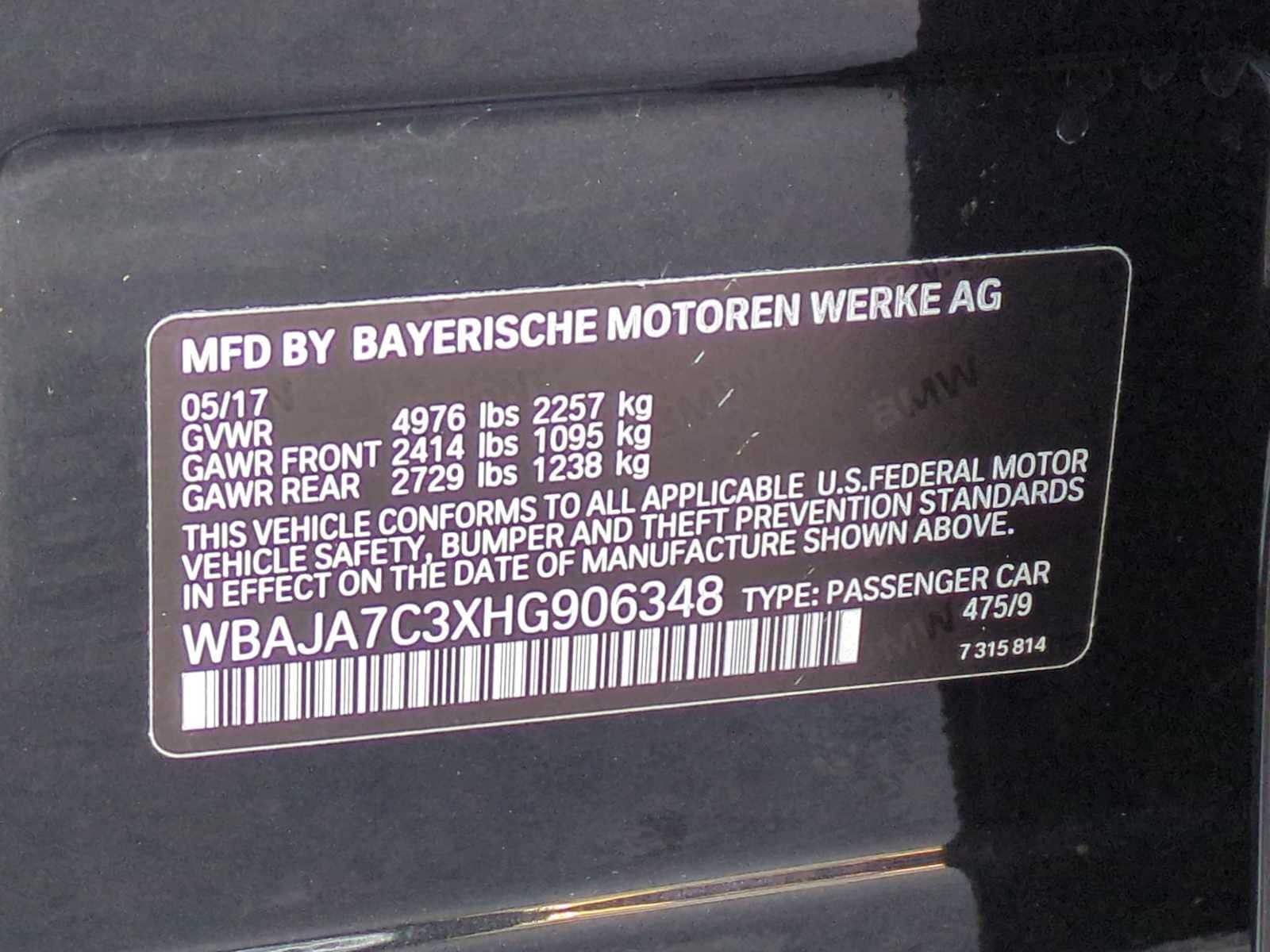 Thumbnail: 2017 BMW 5 Series - 38