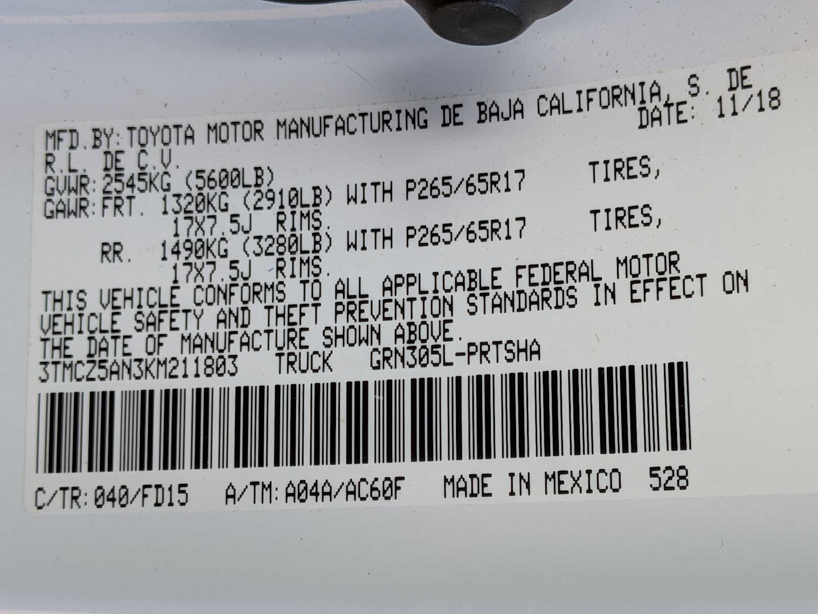 Thumbnail: 2019 Toyota Tacoma - 34