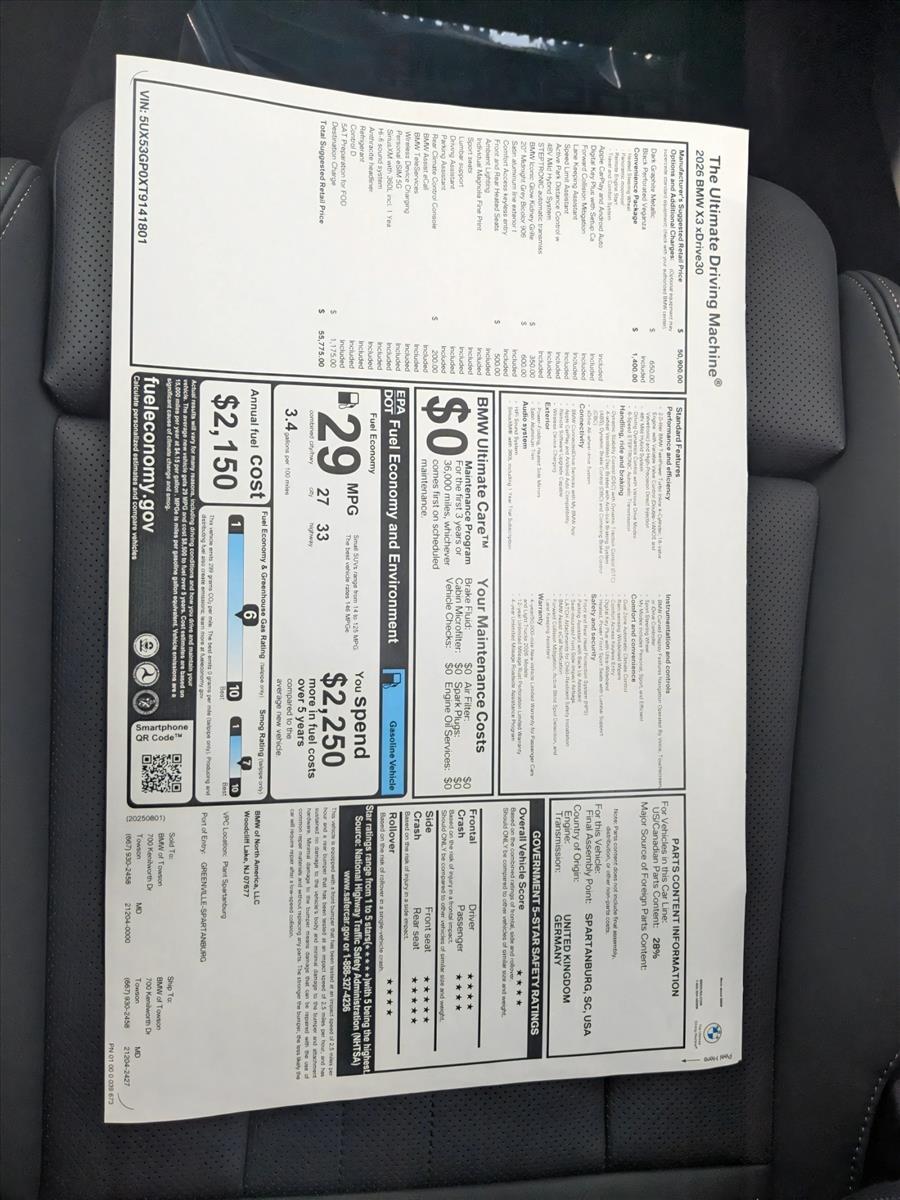 2026 BMW X3 30 - Photo 19