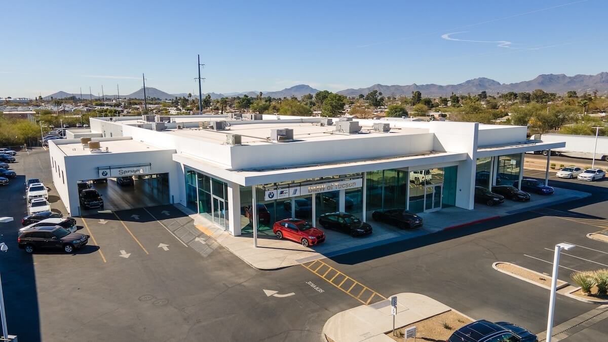 Exterior view of BMW of Tucson