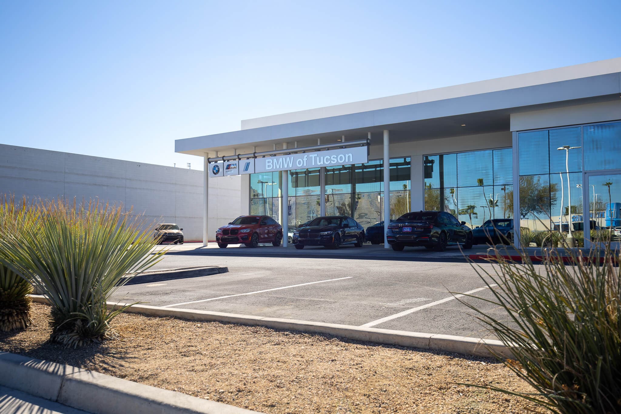 Exterior view of BMW of Tucson