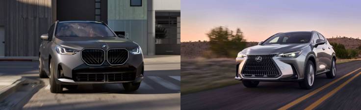 2025 bmw x3 vs lexus nx350h