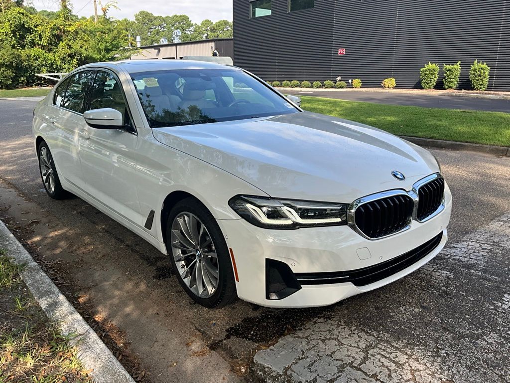 Certified 2021 BMW 5 Series 530i with VIN WBA13BJ09MCF03813 for sale in Wilmington, NC