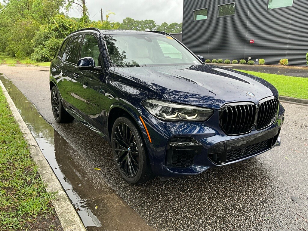 Certified 2022 BMW X5 M50i with VIN 5UXJU4C05N9J27081 for sale in Wilmington, NC