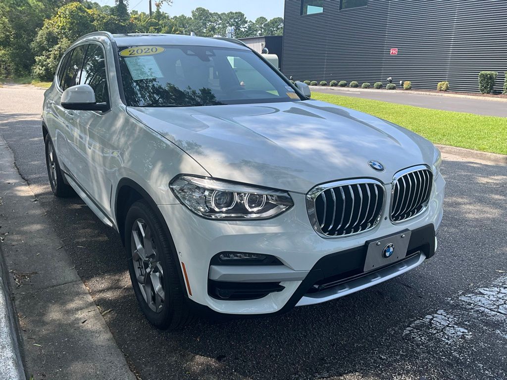 Used 2020 BMW X3 30i with VIN 5UXTY3C06LLU71686 for sale in Wilmington, NC