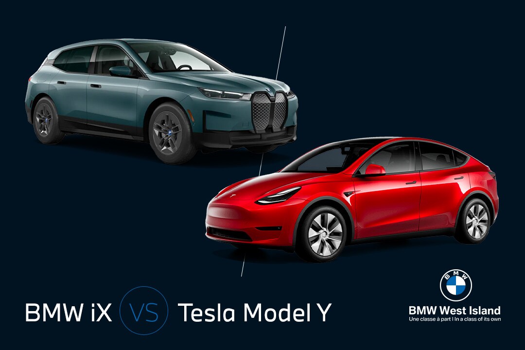 BMW iX vs Tesla Model Y 2023 : prix, différences, speck, etc.