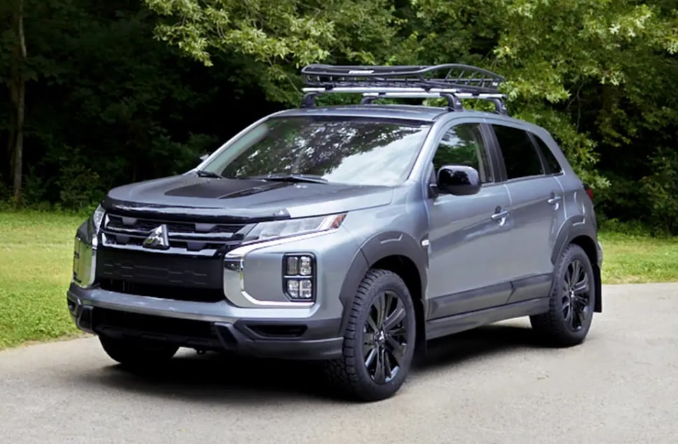 Mitsubishi Outlander Sport Parked Outside.