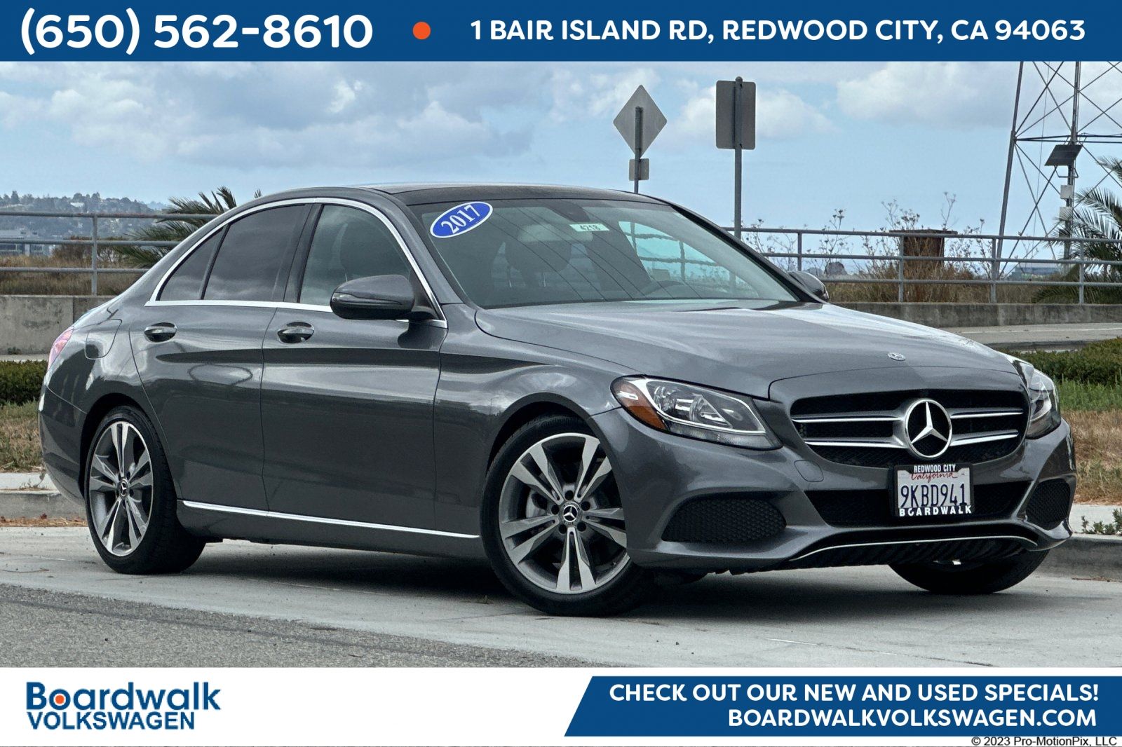 Used 2017 Mercedes-Benz C-Class C300 with VIN 55SWF4JB1HU232876 for sale in Redwood City, CA