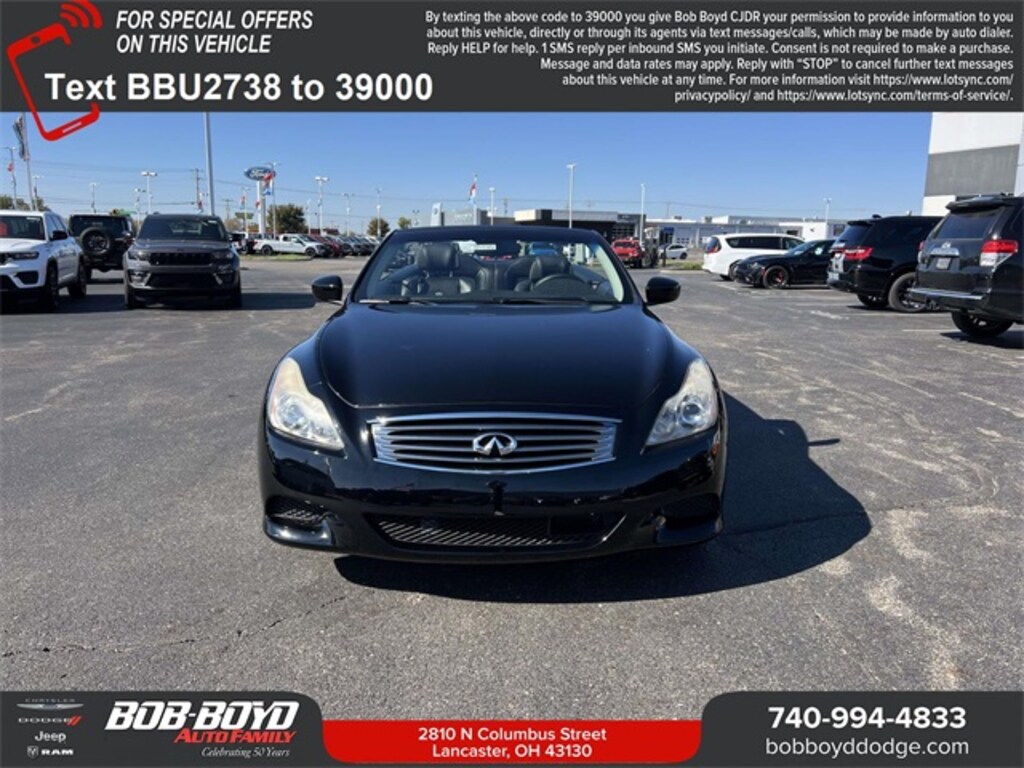Used 2010 INFINITI G37 Base Convertible