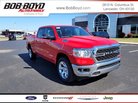 Featured New 2022 Ram 1500 BIG HORN CREW CAB 4X4 6'4 BOX Crew Cab 1C6SRFMT7NN339541 for sale in Lancaster, OH