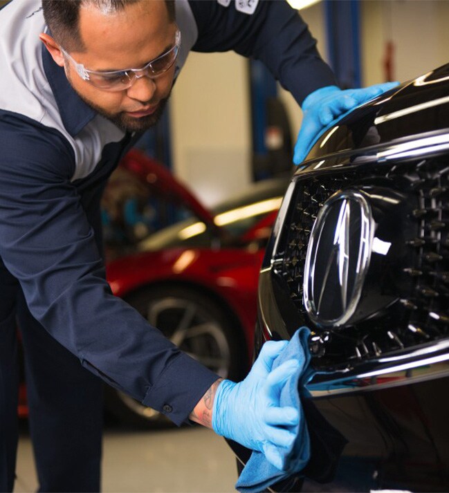 Accessories that help keep your Acura protected at Bobby Rahal Acura in Mechanicsburg, PA | Acura Service Advisor Polishing Acura Vehicle