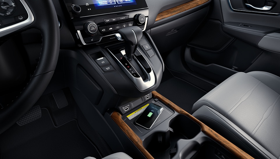 The Top 3 Most Fuel-Efficient Honda Models at Bobby Rahal Honda of State College | Interior shot of Honda CR-V in black and brown