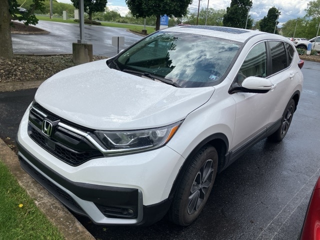Certified 2021 Honda CR-V EX-L with VIN 5J6RW2H86ML005424 for sale in State College, PA