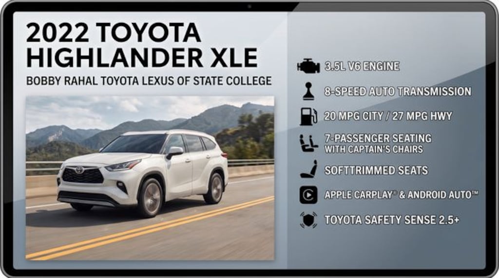 Used 2022 Toyota Highlander XLE SUV