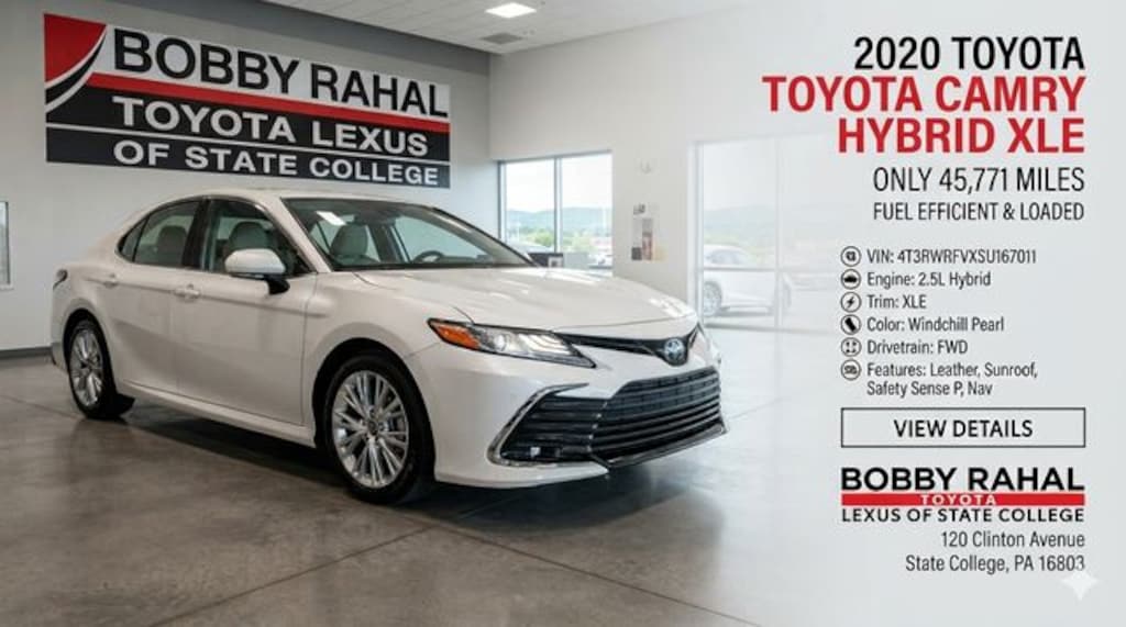 Used 2020 Toyota Camry Hybrid XLE Sedan