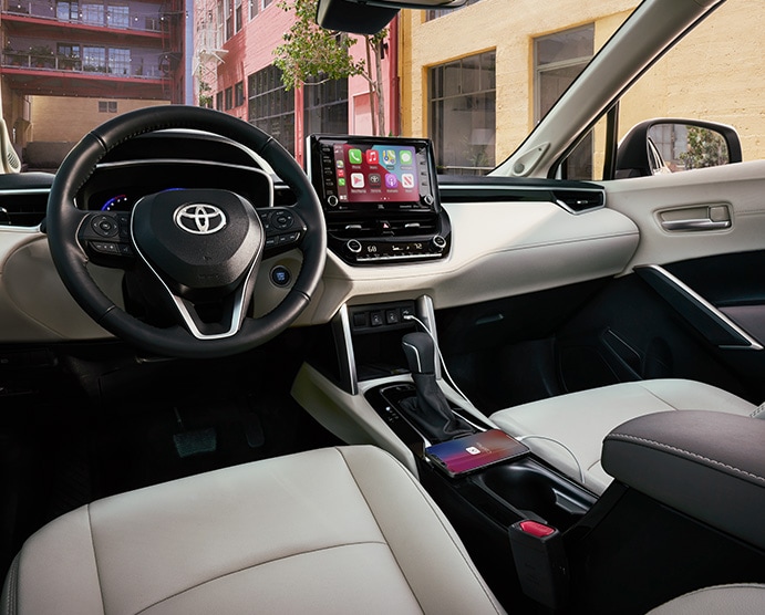 Model Features of the 2022 Toyota Corolla Cross at  Bobby Rahal Toyota | Interior Driver's Side of 2022 Corolla Cross