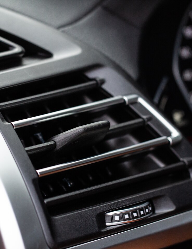 How to Prevent your Vehicle from Fogging Up At  Bobby Rahal Toyota in Mechanicsburg, PA | Close up of interior car vent for heating and cooling