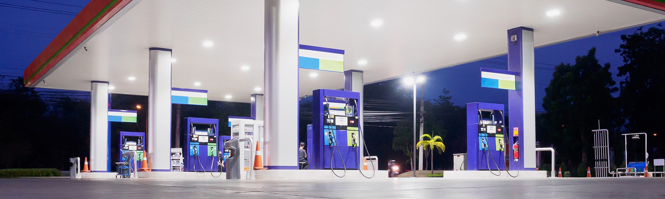 What Type of Gas is Best for My Car? | Bobby Rahal Toyota in Mechanicsburg, PA | Blue gas station at night