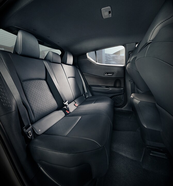 Interior of the 2019 C-HR backseat