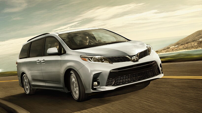 2019 Toyota Sienna driving fast
