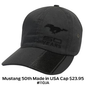 Mustang 50th Made in USA Cap $23.95 #110JA.jpg