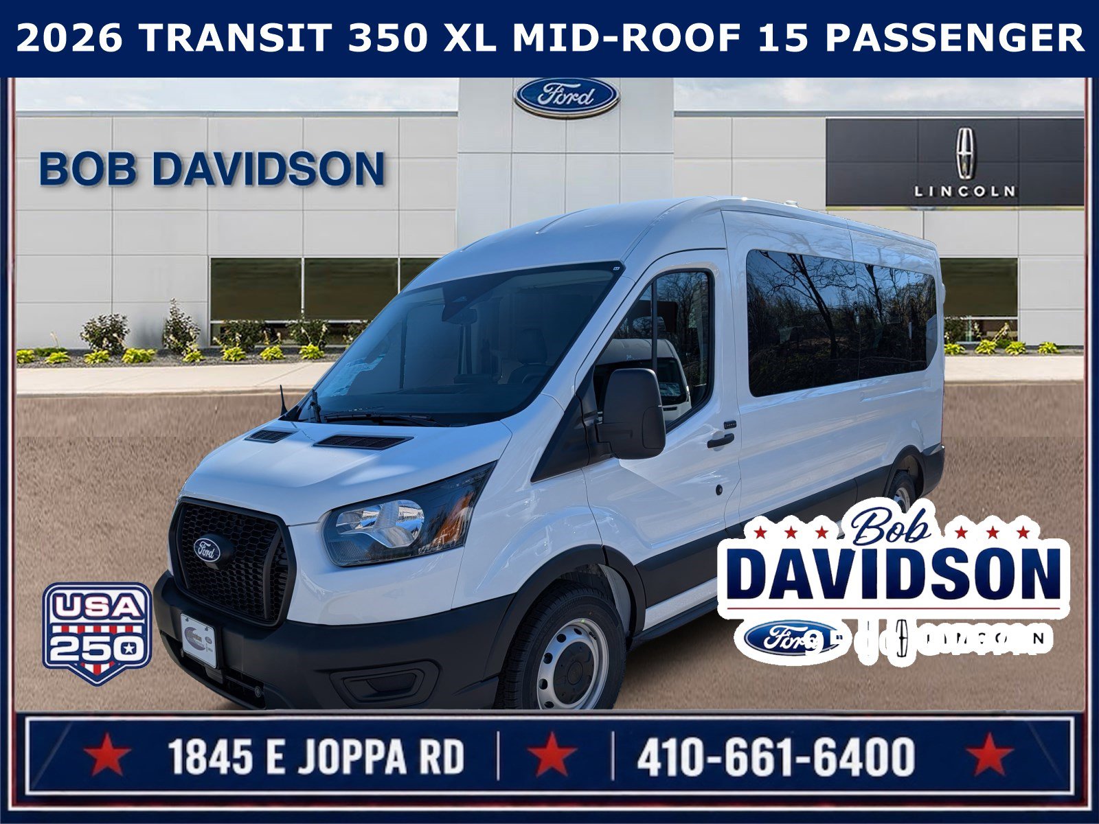 2026 Ford Transit 350 XL Med Roof Sliding Pass. 148's photo