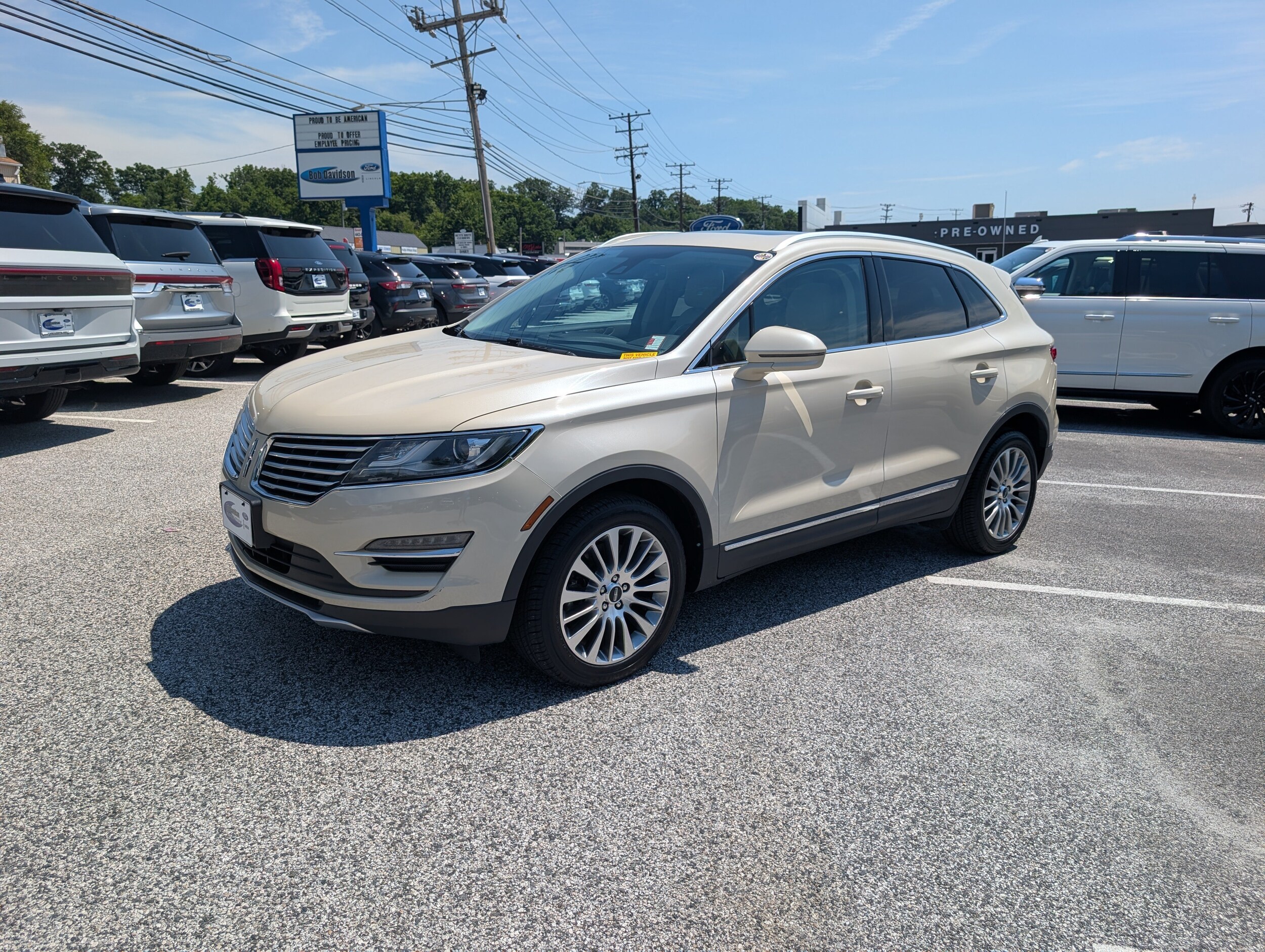 Certified 2018 Lincoln MKC Reserve with VIN 5LMCJ3D93JUL19089 for sale in Parkville, MD