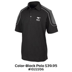 Mustang 50 Year Color-Block Polo $39.95 #1022206.jpg
