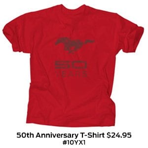 Mustang 50th Anniversary T-Shirt $24.95 #10YX1.jpg
