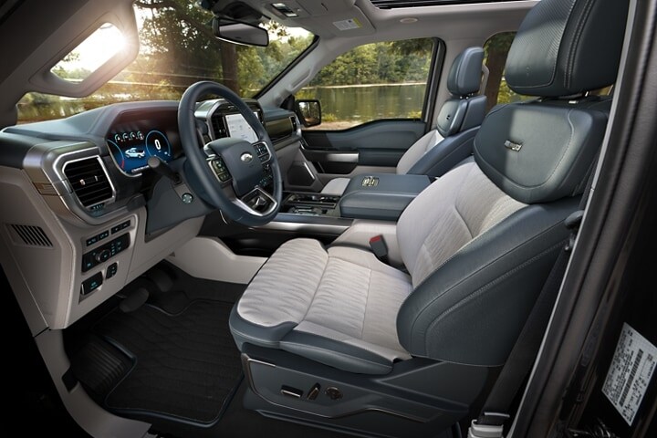 Interior of a 2023 Ford F-150