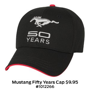 Mustang Fifty Years Cap $9.95 #1012266.jpg