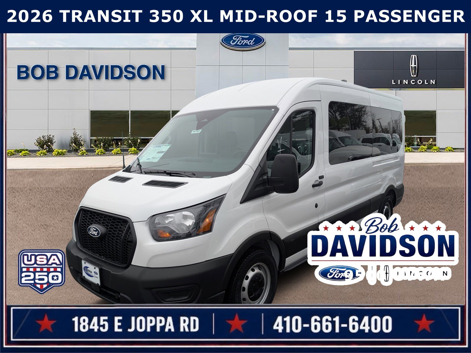 2026 Ford Transit 350 XL Med Roof Sliding Pass. 148's photo