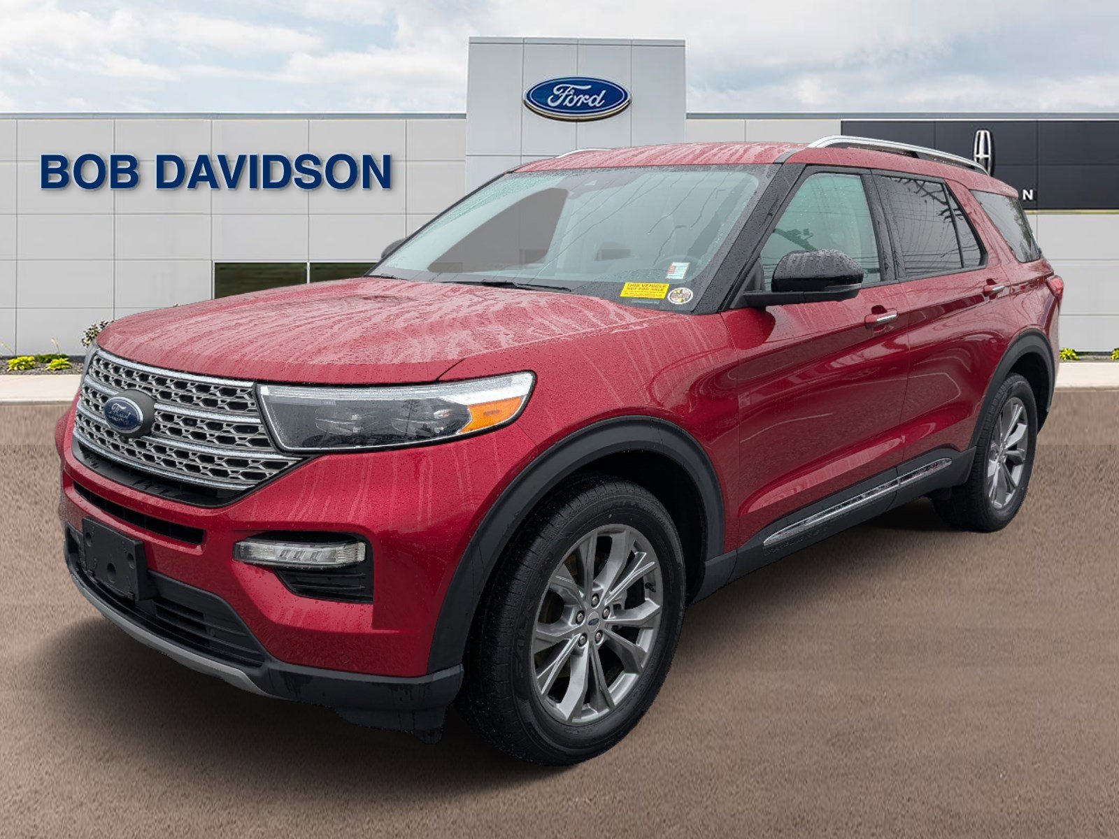 Rapid Red Metallic Tinted Clearcoat 2022 Ford Explorer Limited AWD SUV / Crossover All-Wheel Drive Automatic
