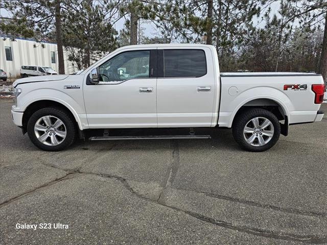 Used 2019 Ford F-150 Platinum with VIN 1FTEW1E42KFC56453 for sale in Bemidji, Minnesota