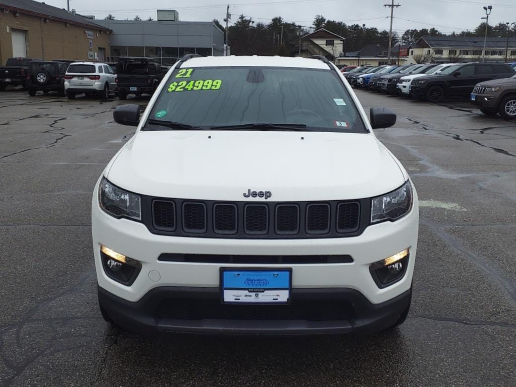 Used 2021 Jeep Compass 80th Spec. Edition with VIN 3C4NJDEB4MT528993 for sale in Concord, NH