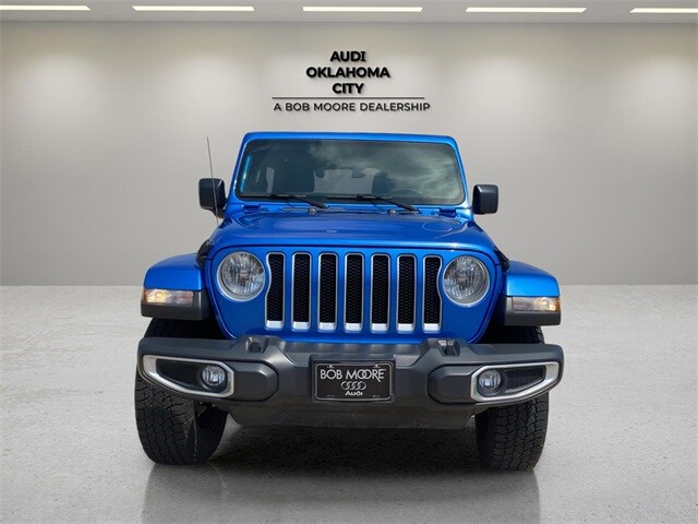 Used 2023 Jeep Wrangler 4-Door Sahara with VIN 1C4HJXEN4PW702181 for sale in Oklahoma City, OK