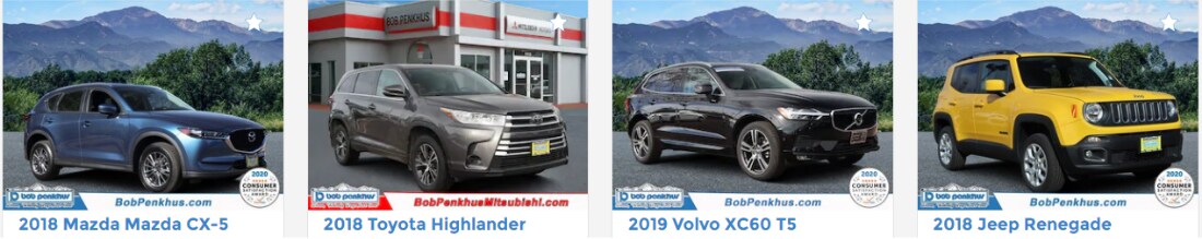 used SUVs listed for sale in Colorado Springs at Bob Penkhus